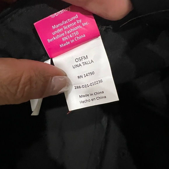 Disney Minnie Mouse Ears Baseball Hat with Bow – OSFM Velcro Adjustable - Picture 3 of 4